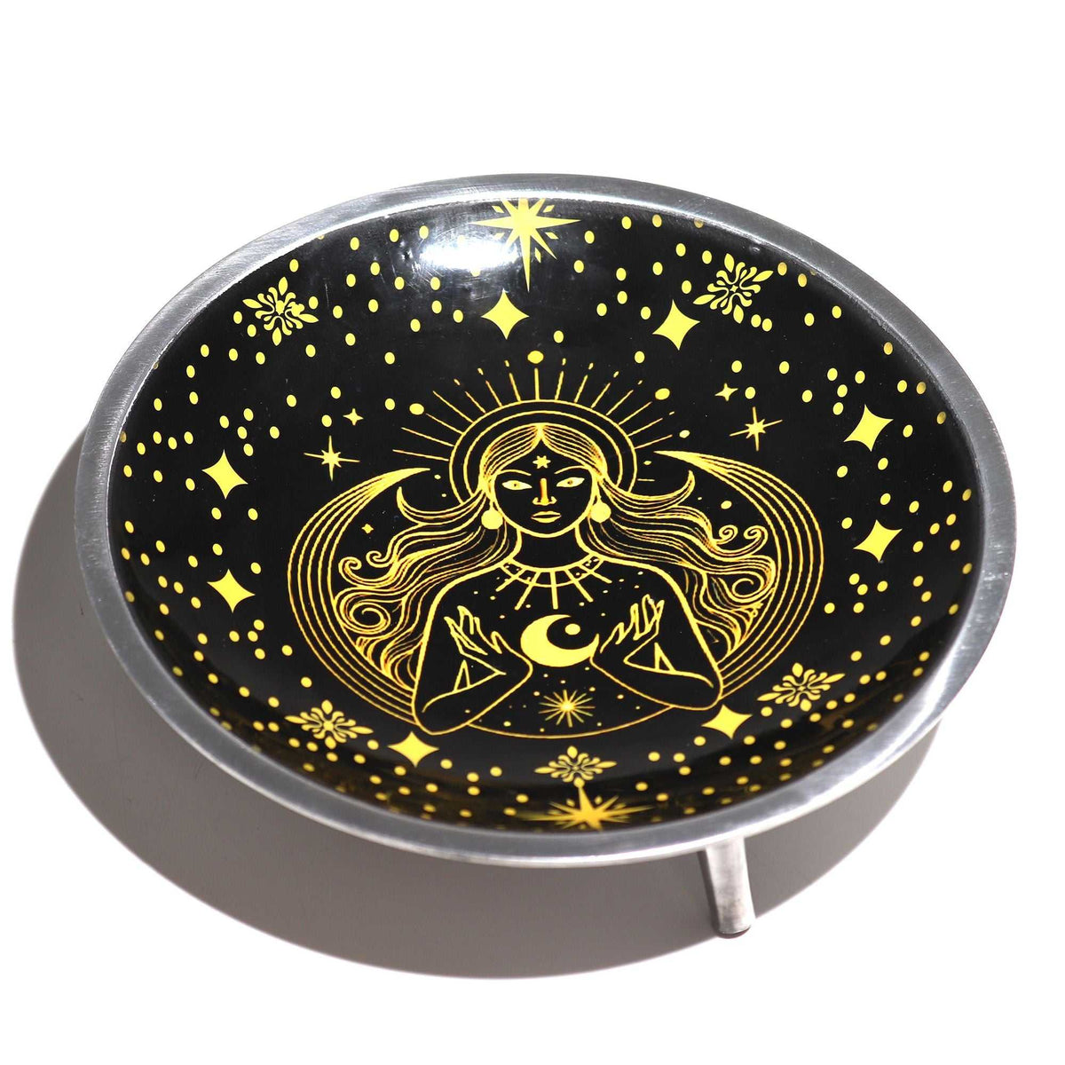 Gold Goddess Celestial Offering Plate - Ritual Bowls and Cauldrons - SIXTH HOUSE