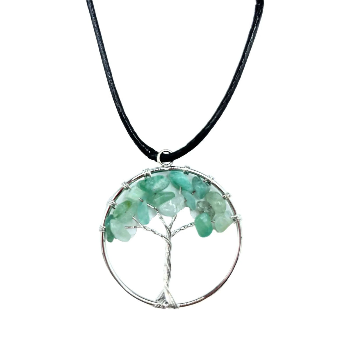 Jade Tree of Life Gemstone Necklace