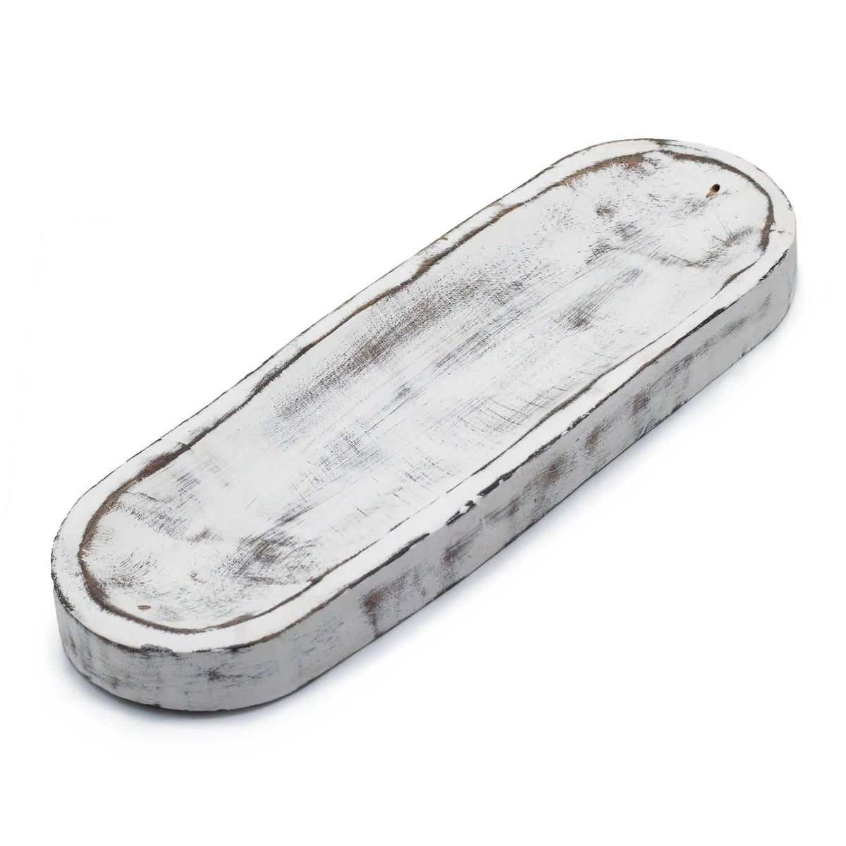 Large Incense Tray 30x10cm – Classic Whitewash