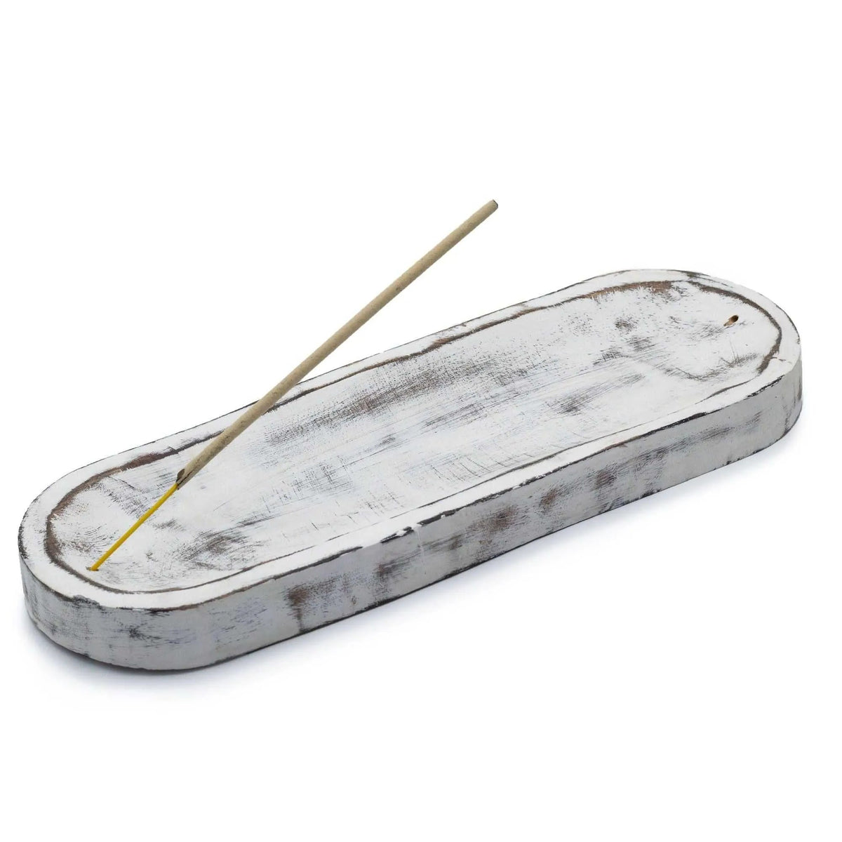 Large Incense Tray 30x10cm – Classic Whitewash - Incense Holder - SIXTH HOUSE