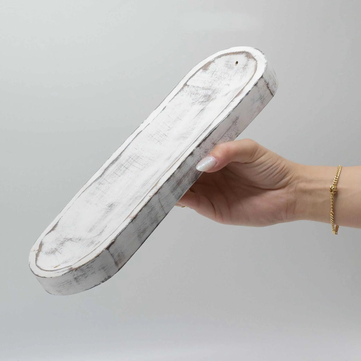 Large Incense Tray 30x10cm – Classic Whitewash - Incense Holder - SIXTH HOUSE