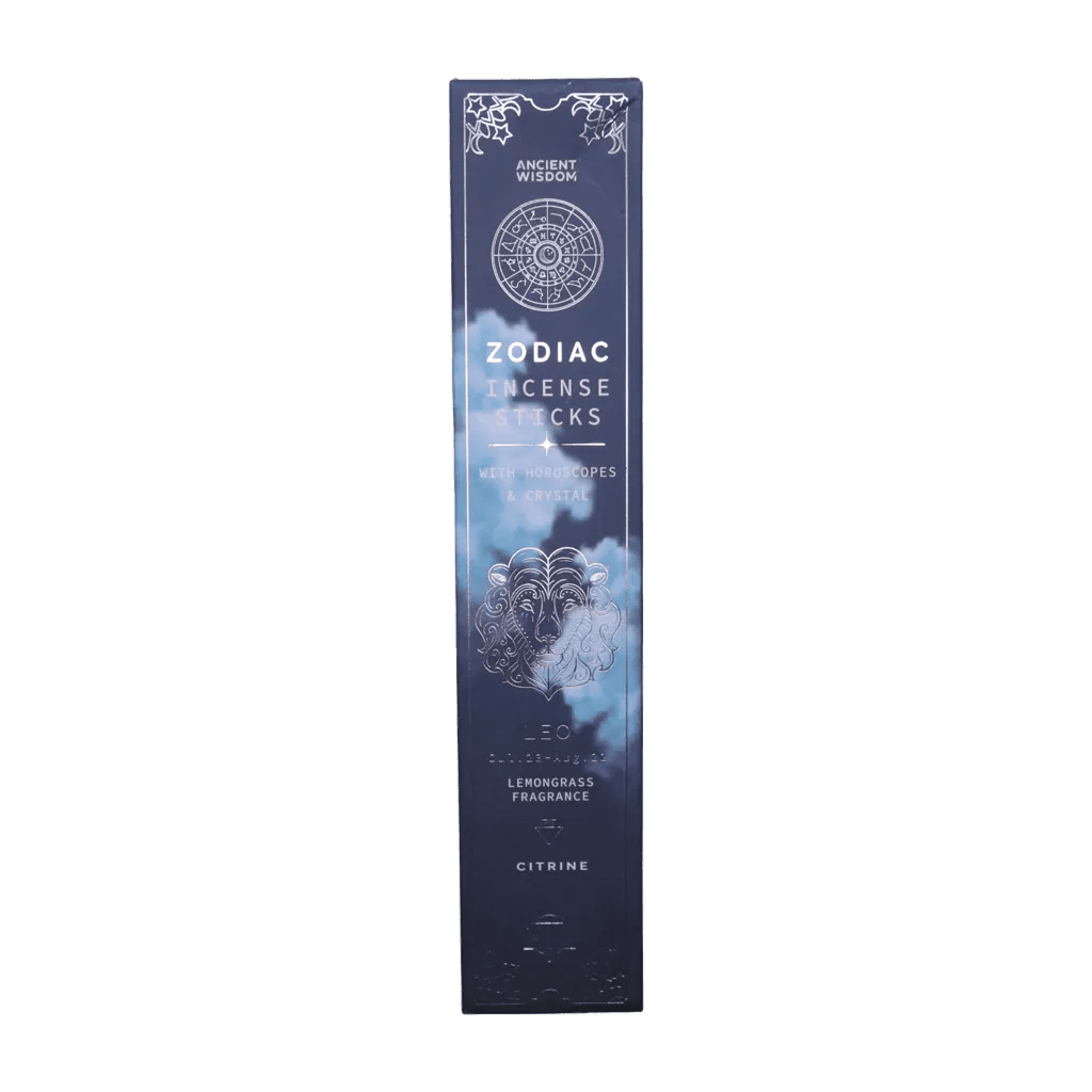 Leo Zodiac Crystal Incense — Lemongrass - Zodiac Crystal Scents Incense - SIXTH HOUSE