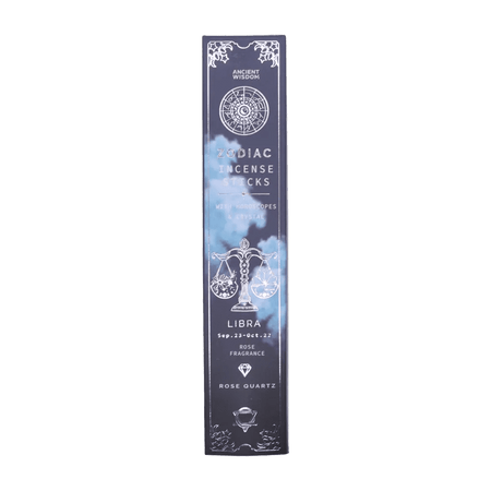 Libra Zodiac Crystal Incense — Rose - Zodiac Crystal Scents Incense - SIXTH HOUSE