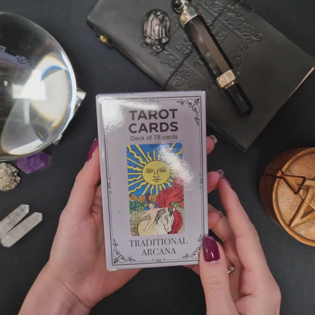 Traditional Arcana Tarot Cards & Guidebook