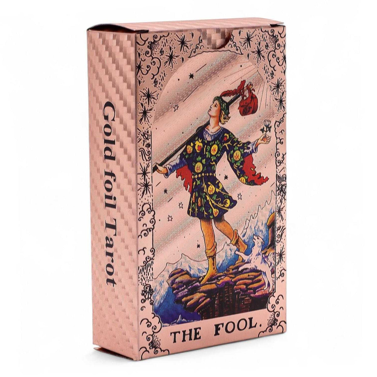 Rose Gold Foil Tarot Card Set – Moon Phase & Booklet