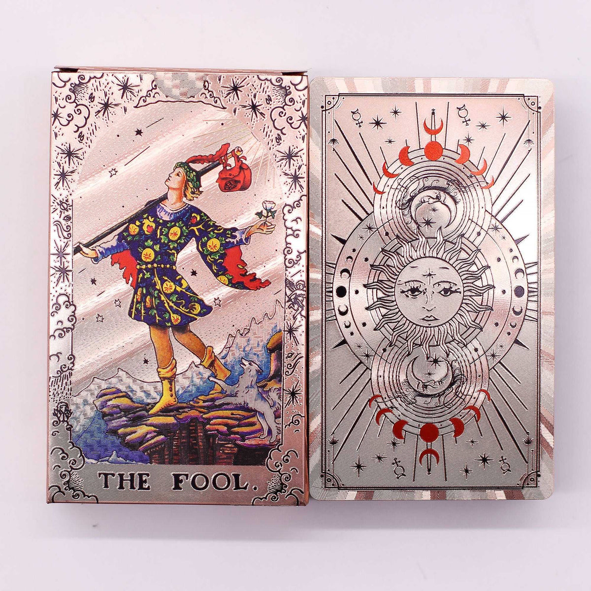 Rose Gold Foil Tarot Card Set – Moon Phase & Booklet - Tarot Cards - SIXTH HOUSE