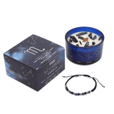 Scorpio Zodiac Crystal Candle & Gemstone Bracelet - Zodiac Crystal Candles with Gemstone Bracelet - SIXTH HOUSE
