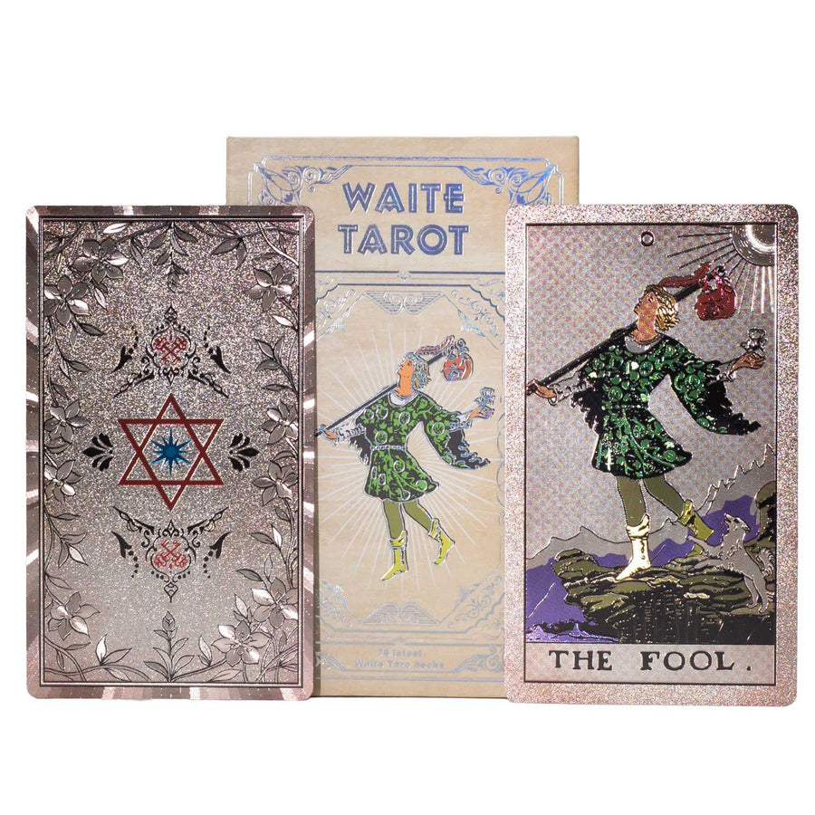 Silver Foil Waite Tarot Card Set & Booklet