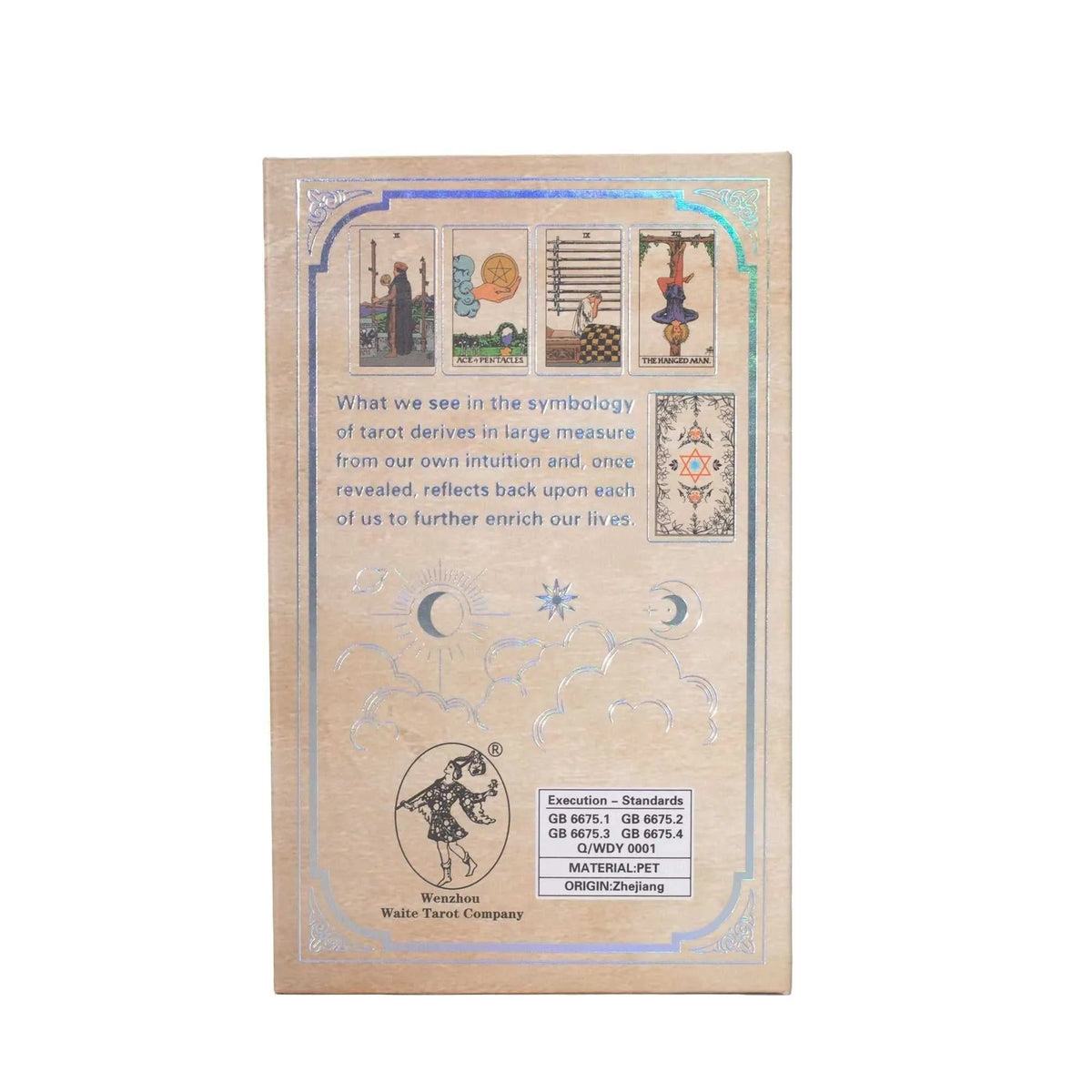 Silver Foil Waite Tarot Card Set & Booklet - Tarot Cards - SIXTH HOUSE