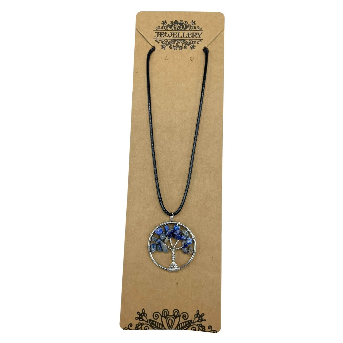 Sodalite Tree of Life Gemstone Necklace - Gemstone Necklace - SIXTH HOUSE