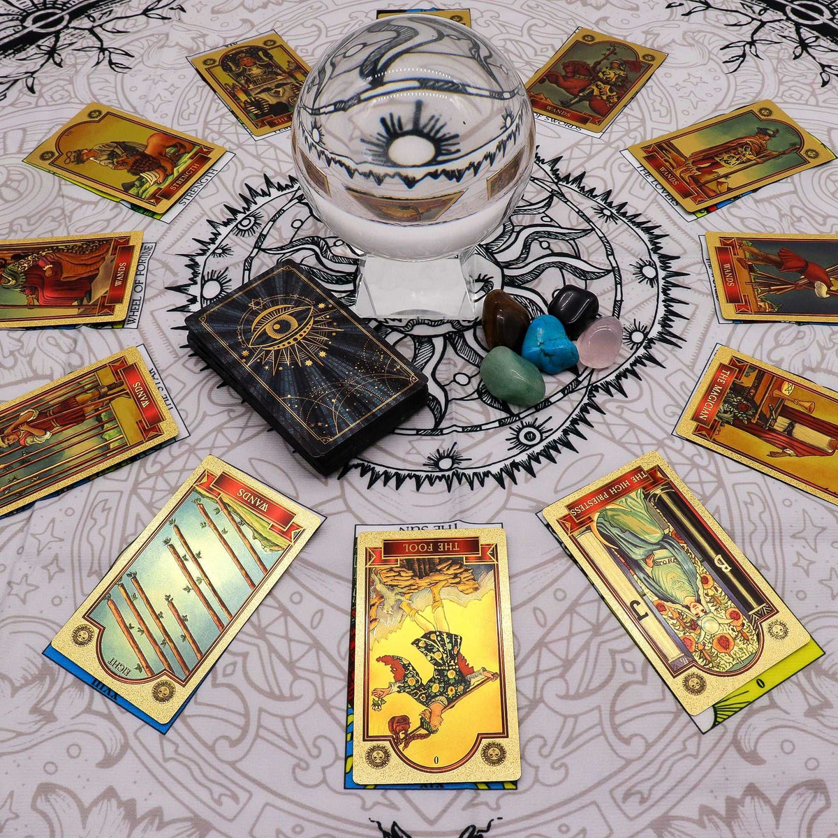 Tarot Reading Cloth – Tree of Life - Tarot Cards & Reading Cloths - SIXTH HOUSE