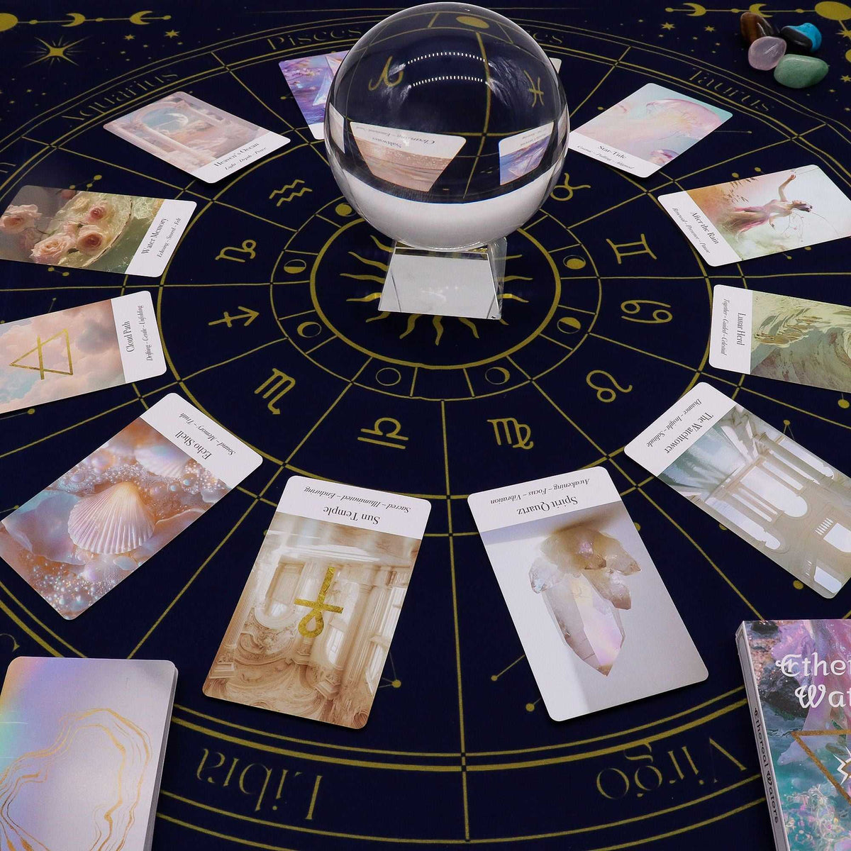 Tarot Reading Cloth – Zodiac - Tarot Cards & Reading Cloths - SIXTH HOUSE