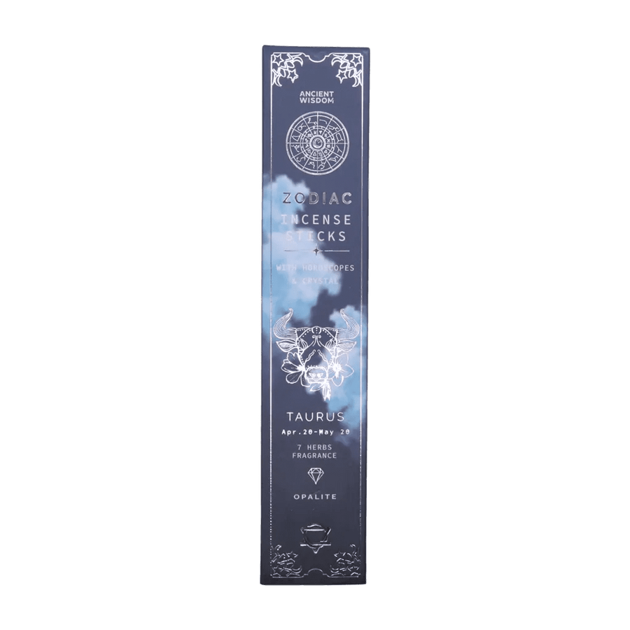 Taurus Zodiac Crystal Incense — 7 Herbs - Zodiac Crystal Scents Incense - SIXTH HOUSE