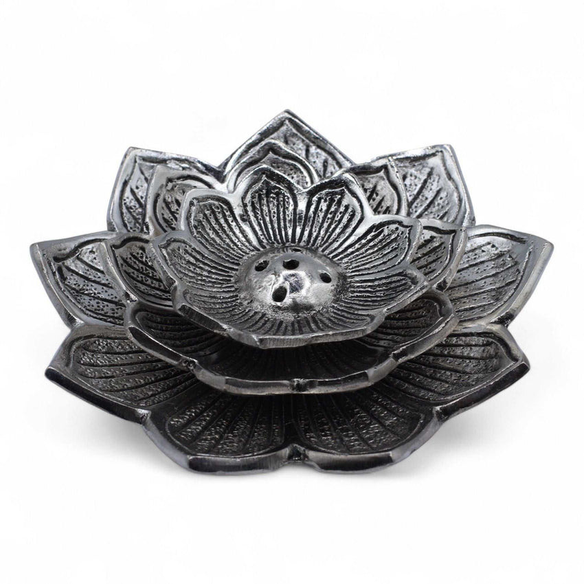 Tri-Flower Lotus Flower Incense Holder - Incense Holder - SIXTH HOUSE
