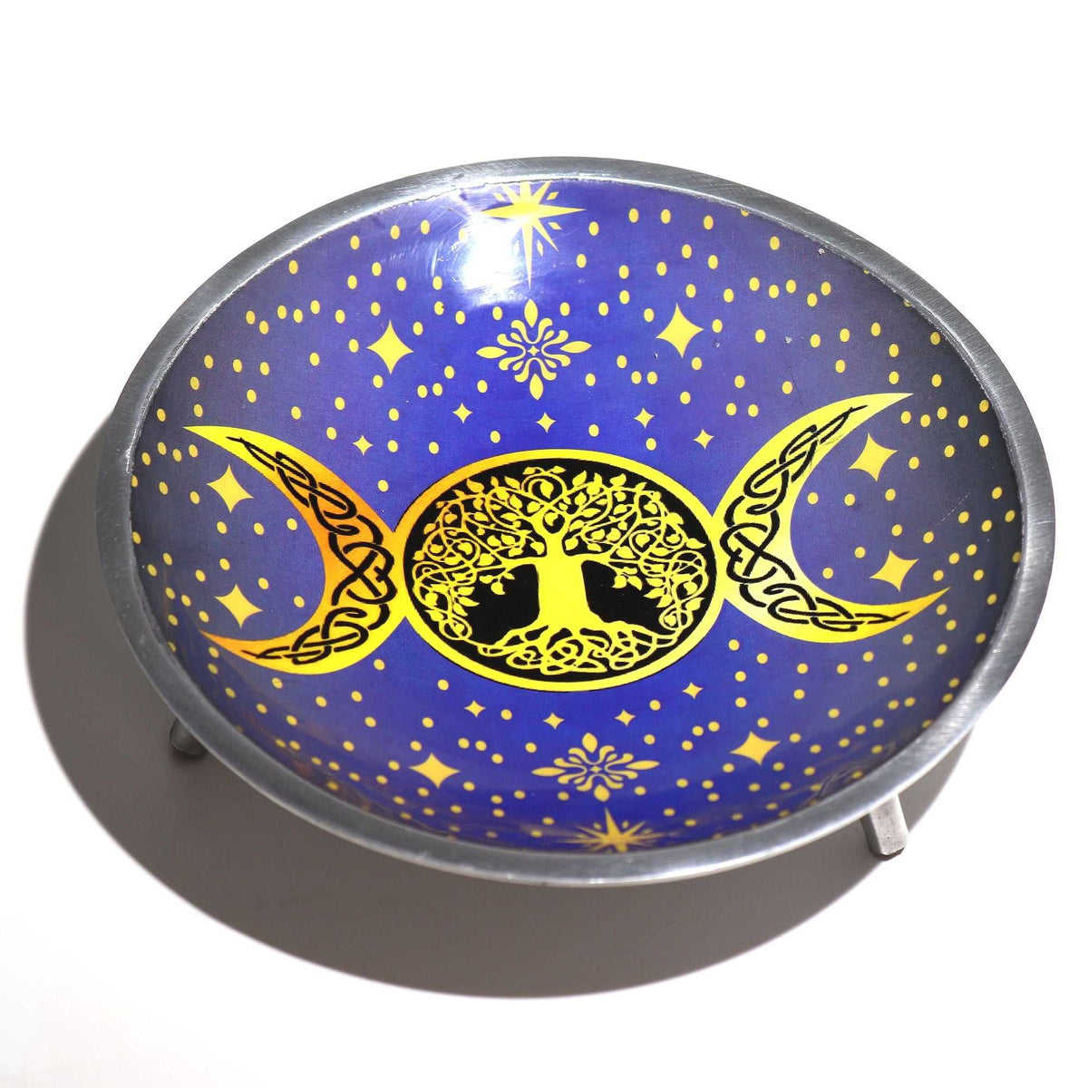Triple Moon Celestial Offering Plate - Ritual Bowls and Cauldrons - SIXTH HOUSE