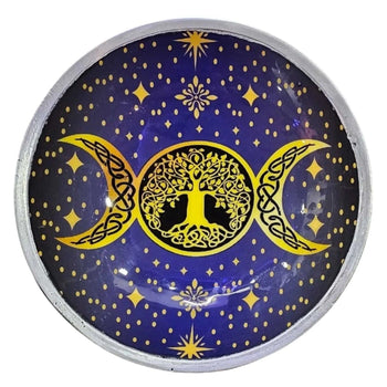 Triple Moon Celestial Offering Plate - Ritual Bowls and Cauldrons - SIXTH HOUSE