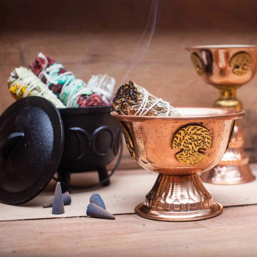 Triple Moon Copper-Finish Ritual Chalice - Ritual Chalice - SIXTH HOUSE