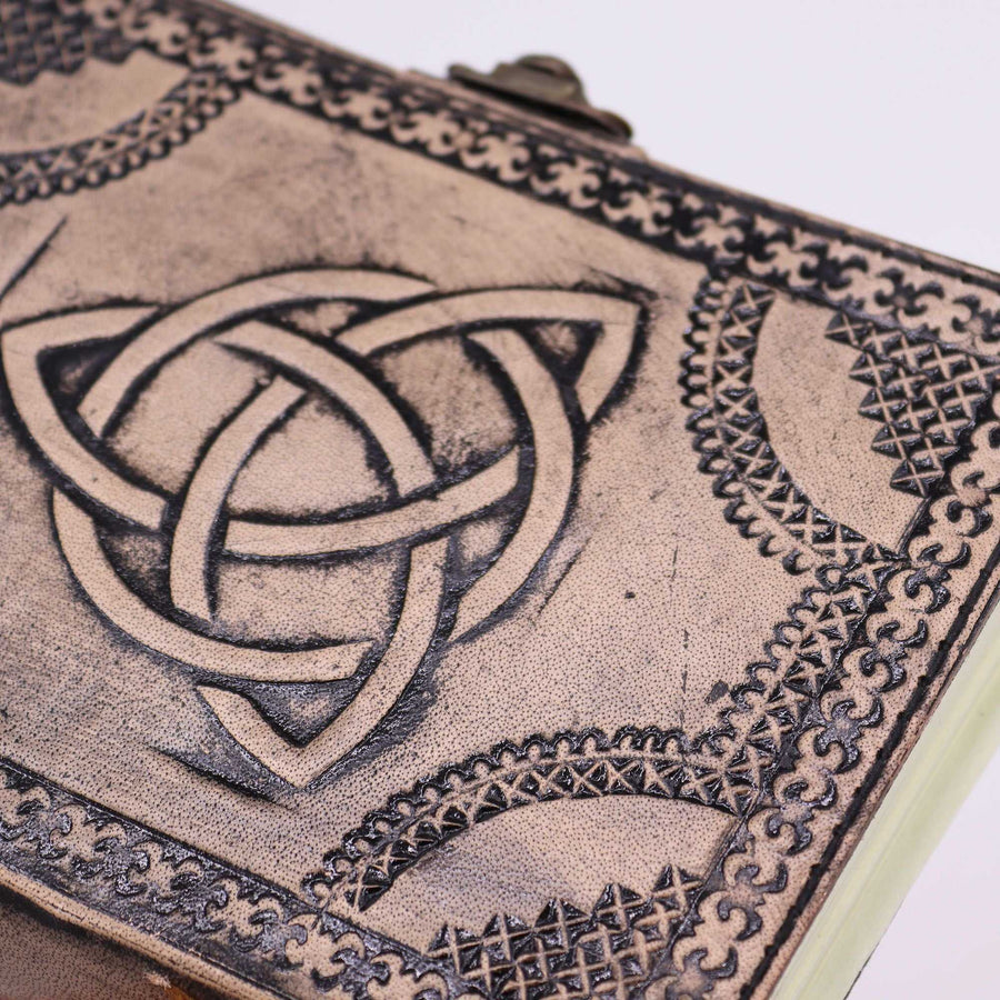 Triquetra Leather Grimoire — 200 Pages