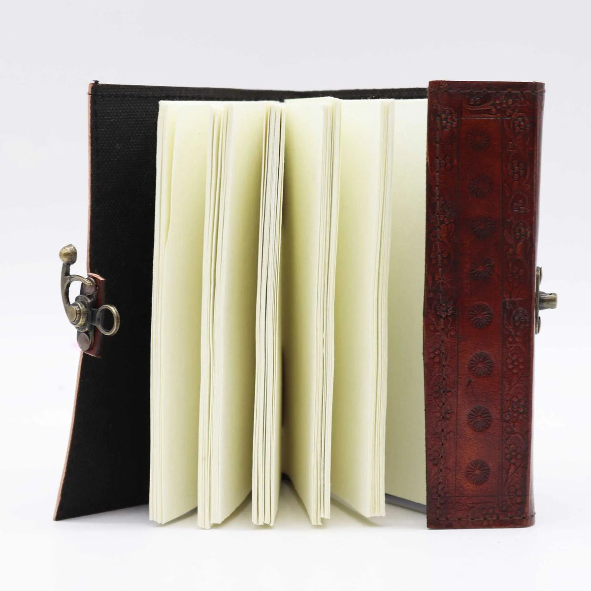 Two Dragons Leather Grimoire — 200 Pages - Leather Notebooks – Vintage Style Journals - SIXTH HOUSE