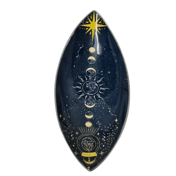 Zodiac Moon Phases Incense Bowl - Enamel Incense Bowls Collection - SIXTH HOUSE