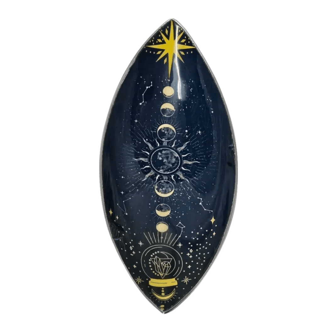 Zodiac Moon Phases Incense Bowl - Enamel Incense Bowls Collection - SIXTH HOUSE