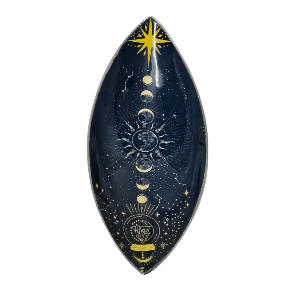 Zodiac Moon Phases Incense Bowl - Enamel Incense Bowls Collection - SIXTH HOUSE